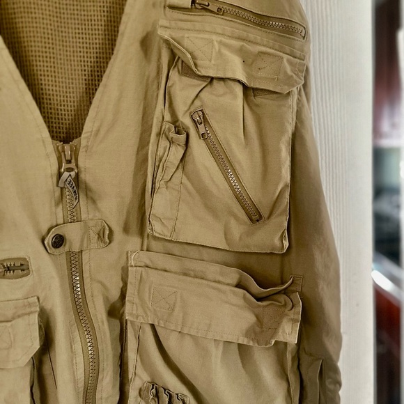 Humvee Adventure Gear Khaki 15+ Pocket Sport Vest Sz XXL - Picture 4 of 8